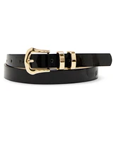Steve Madden Pebble Polyurethane Puffy Buckle Belt