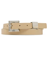 Steve Madden Saffiano Polyurethane Buckle Belt