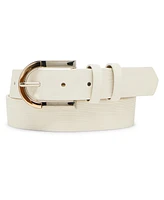 Steve Madden Lizard Polyurethane Buckle Belt