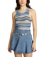 Steve Madden Oval Plate Chain Belt