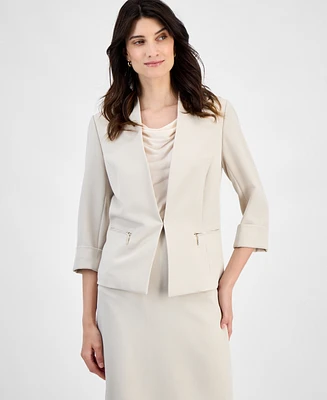 Kasper Crepe Cardigan Jacket, Regular & Petite Sizes