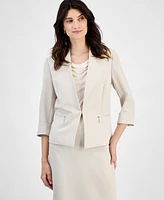 Kasper Crepe Cardigan Jacket, Regular & Petite Sizes