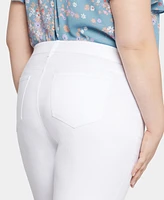 Nydj Plus Waist-Match Slim Straight Crop Jeans