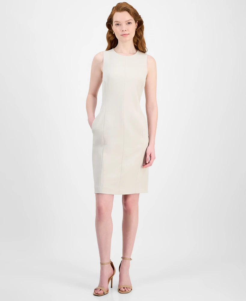 Kasper Women's Sleeveless Multi-Seam Sheath Dress
