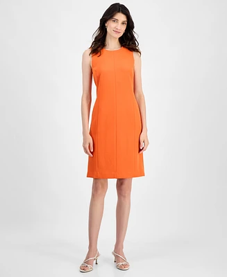 Kasper Women's Stretch-Crepe Sleeveless Sheath Dress
