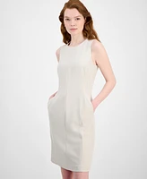 Kasper Women's Sleeveless Multi-Seam Sheath Dress