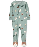 Carter's Baby Boys 1-Piece Dog-Print 100% Snug-Fit Cotton Footed Pajamas