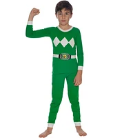 Power Rangers Big Boys Power Ranger Pajama Set Green