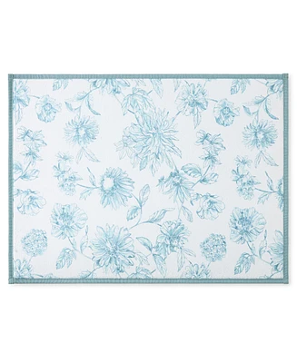 Fiesta Botanical Floral Dish Drying Mat, 16" x 22"