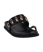 Gc Shoes Women's Sonya Toe Ring Footbed Flat Sandals