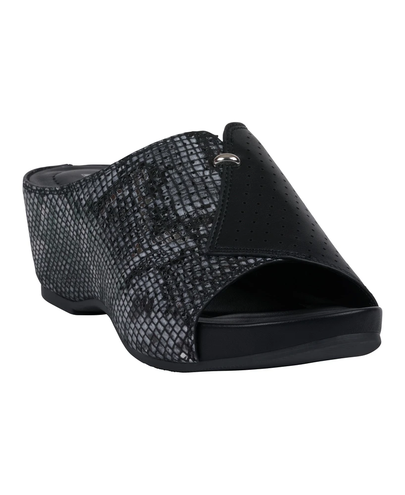 Gc Shoes Women's Dacia Slip On Wedge Sandals