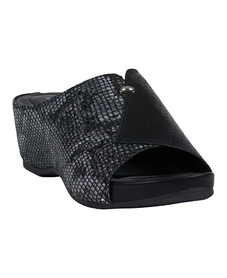 Gc Shoes Women's Dacia Slip On Wedge Sandals