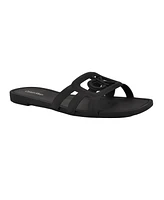 Calvin Klein Women's Yoana Logo Slip-On Jelly Flat Sandals