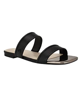 Calvin Klein Women's Felisa Double Band Slip-On Flat Sandals