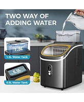 Cowsar 30Lbs/Day Home Portable Cube Ice Maker Includes Scoop and Basket