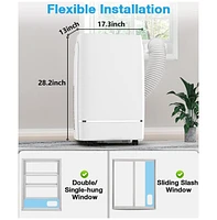 Cowsar Btu Portable Air Conditioner 4-in-1 Portable Ac Unit 24H Timer Room Air Conditioners Sq.Ft. Coverage 53dB Stand Up Air Conditioner