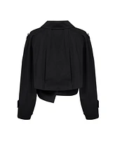 Pcfg Women's Free Heaven Cropped Trenchcoat