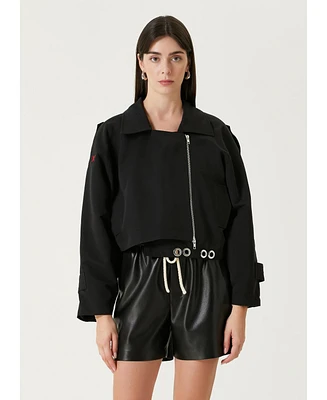 Pcfg Women's Free Heaven Cropped Trenchcoat