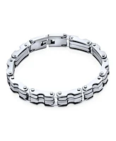 Bling Jewelry Heavy Bicycle Chain Bike Link Bracelet Stainless Steel