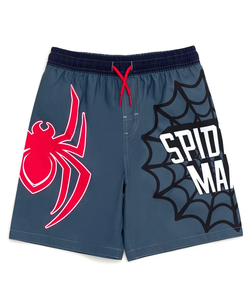 Spider-Man Toddler Boys Marvel Avengers Spidey and His Amazing Friends Upf 50+ Swim Trunks to