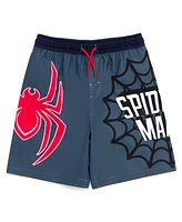 Spider-Man Toddler Boys Marvel Avengers Spidey and His Amazing Friends Upf 50+ Swim Trunks to