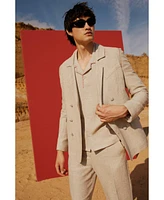 Pcfg Men's Free Heaven Linen Oversized Blazer