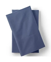 Lands' End Essential Garment Washed Cotton Percale Bed Pillowcases