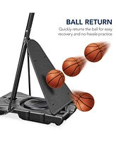 Best Choice Products Adjustable 4.4-10ft Basketball Hoop, Portable Goal w/Shatterproof Backboard