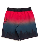 Spider-Man Boys Marvel Avengers Spidey and His Amazing Friends Upf 50+ Swim Trunks to
