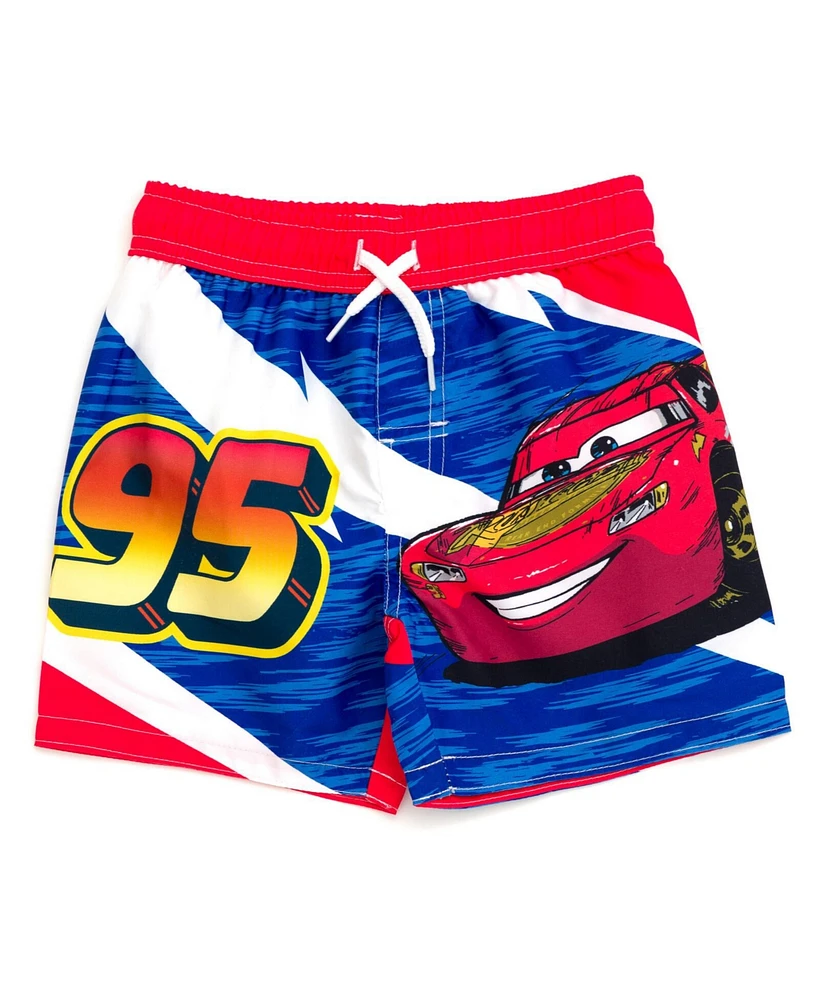 Cars Toddler Boys Pixar Lightning McQueen Swim Trunks Bathing Suit