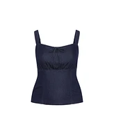 City Chic Plus Abbie Denim Top