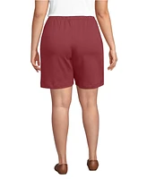 Lands' End Plus Sport Knit High Rise Shorts
