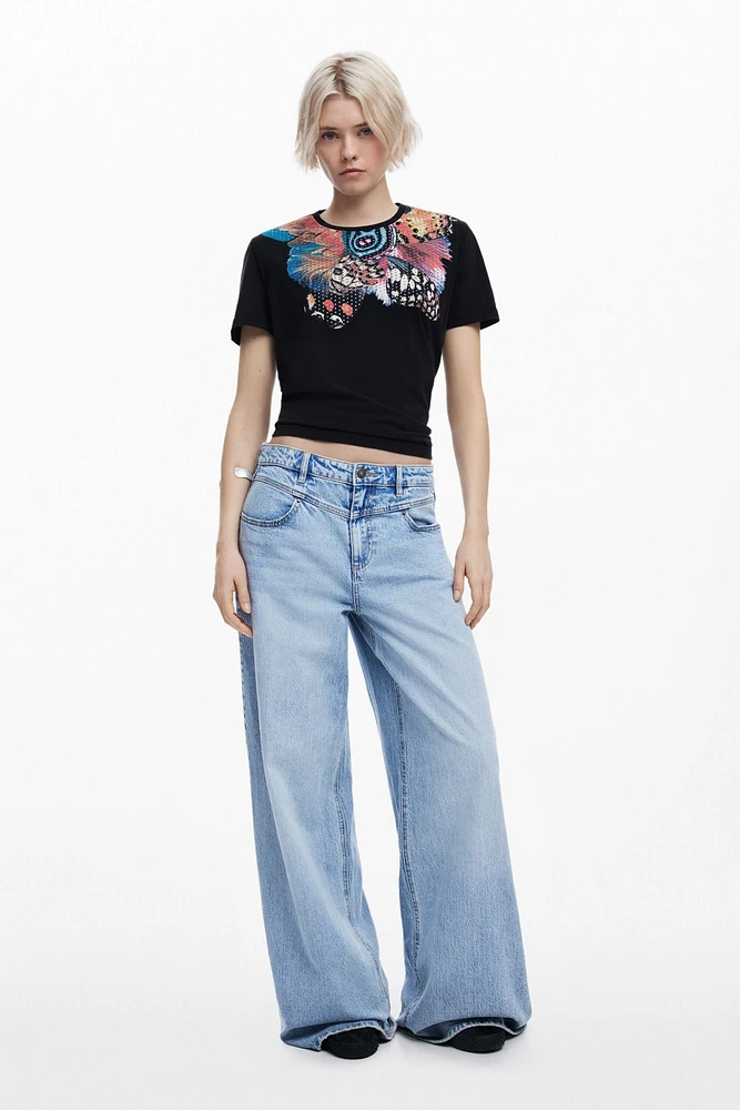 Desigual Women's T-shirt designed by Mr. Christian Lacroix