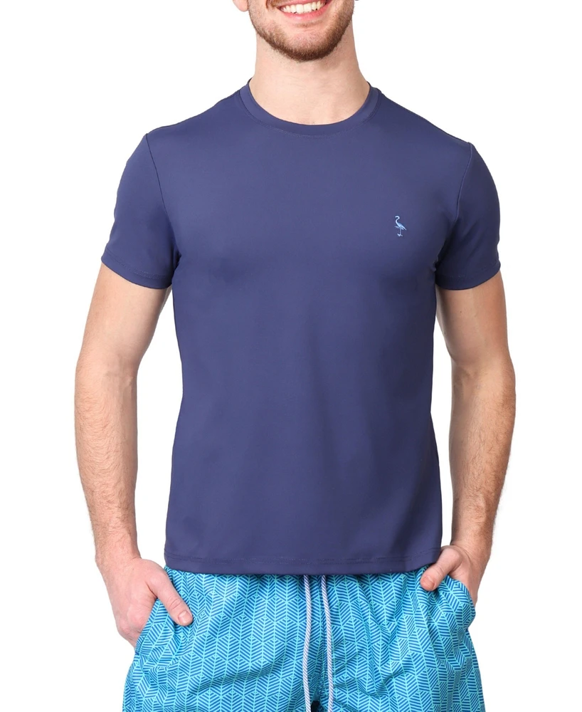 Tailorbyrd Men's Solid Performance Short Sleeve Rashguard