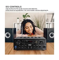 Pyle 250W Bluetooth Compact Home Audio Amplifier - PTA24BT