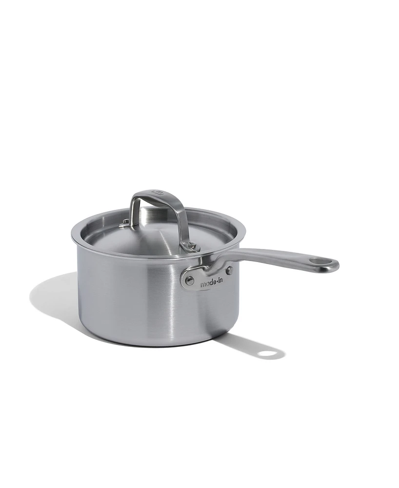 Made In Stainless Steel Clad 2-Quart Saucepan with Lid