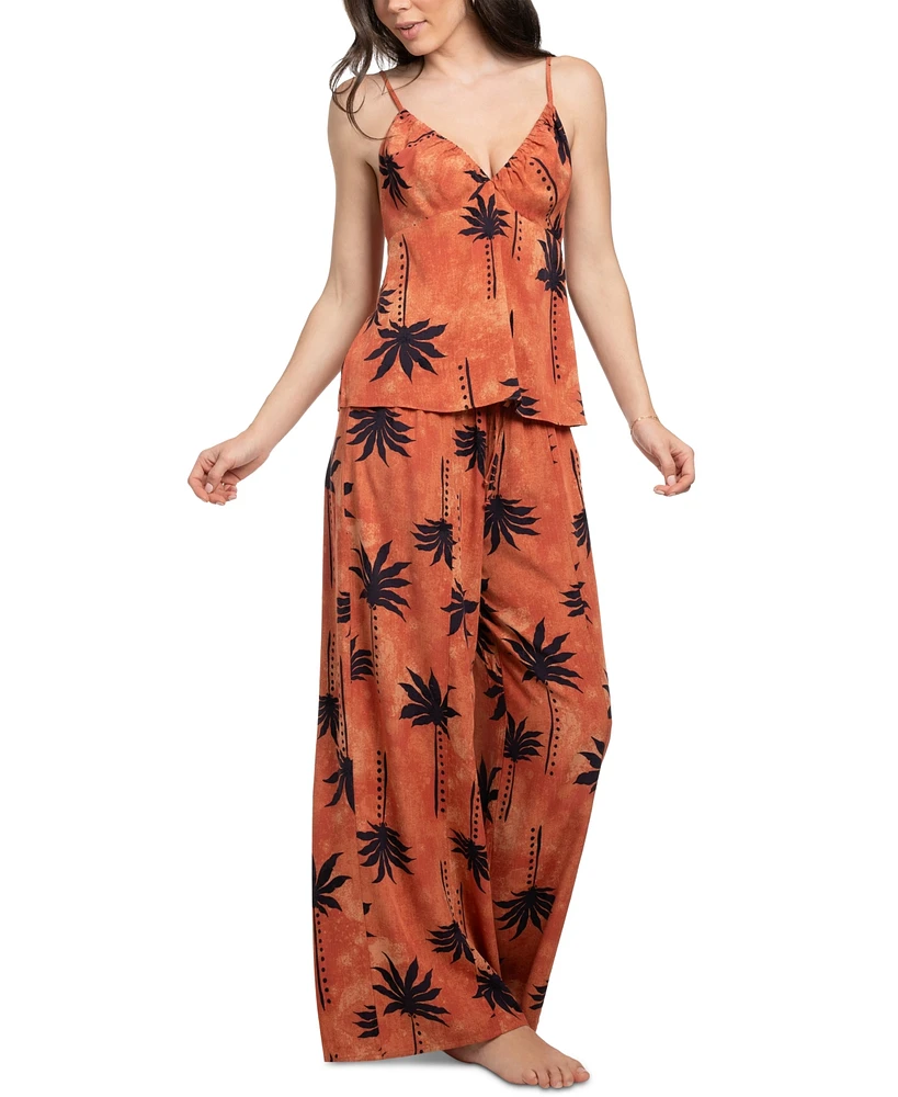 Midnight Bakery Women's Palm Cami Pant Lounge Set