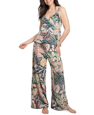 Midnight Bakery Women's Floral Cami Pant Lounge Set