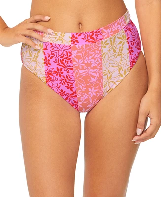 Raisins Juniors' Tropics High-Rise Bikini Bottoms