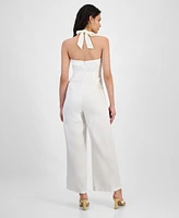 Bar Iii Women's Halter-Neck Sleeveless Jumpsuit, Exclusively at Macy's
