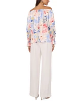 Vince Camuto Women's Floral-Print Off-The-Shoulder Top