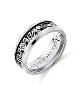 Bling Jewelry Couples Irish Viking Celtic Infinity Etched Irish Celtic Knot Maltase Cross Band Rings Titanium Wide Matte Silver Tone