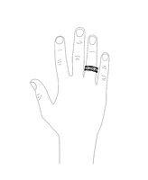 Bling Jewelry Mechanic Car Racer Ring Punk Rock Motorcycle Biker Silver Black Titanium Rings Bands Steampunk Gear Wheel Carbon Fiber Inlay Bev
