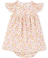 Carter's Baby Girls Cotton Bodysuit Dress & Cardigan, 2 Piece Set