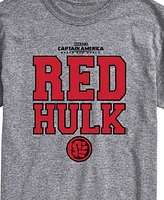 Airwaves Men's Captain America Brave New World Red Hulk Short Sleeve T-Shirt