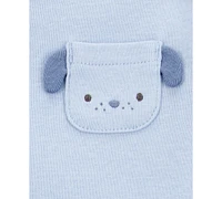 Carter's Baby 5-Pk. Cotton Dog-Print Short-Sleeve Bodysuits