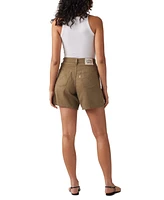 Levi's Premium Women's Cotton High Rise Baggy Shorts