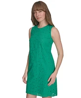 Tommy Hilfiger Women's Meadow Eyelet Sleeveless Dress