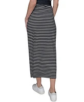 Karl Lagerfeld Paris Women's Striped Midi Skirt