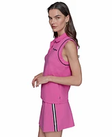 Karl Lagerfeld Paris Women's Sleeveless Polo Shirt